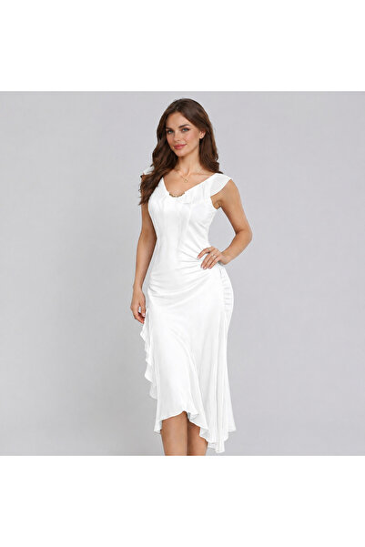 VELVIA Chiffon Lingerie with Side Cutouts