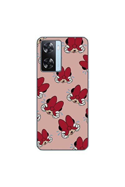 OEM Калъф за Oppo A57s от силиконов гел TPU с десен Мини, червен