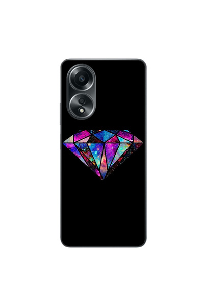 OEM Husa compatibila cu Oppo A58 4G Silicon Gel Tpu Model Diamond Black