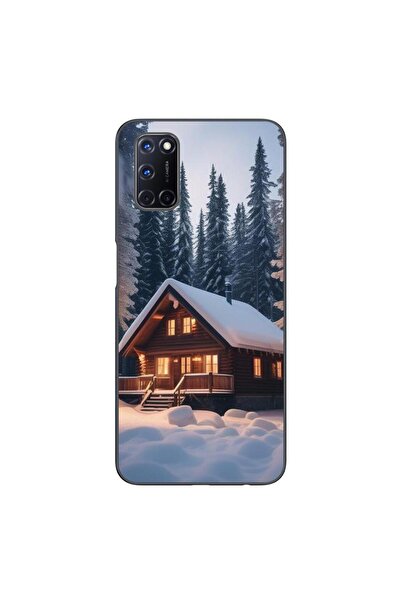 OEM Husa compatibila cu Oppo A72 Silicon Gel Tpu Model Peisaj Iarna Cabana