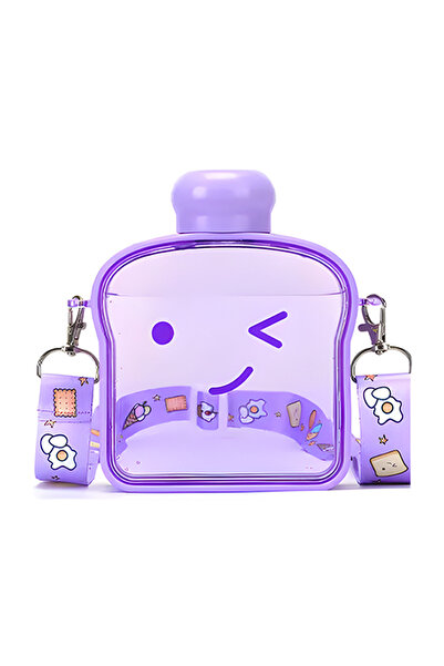 Velaris Portable BPA-Free Bottle Toast Purple - Fun Design & Easy Hydration