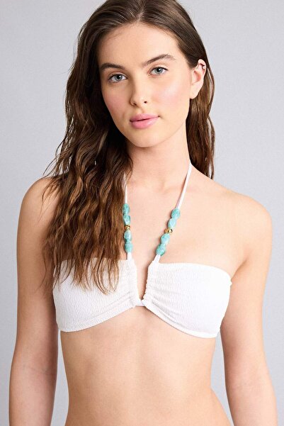 DeFacto Regular Fit Crinkle Fabric Bikini Top G3771Ax26Sm