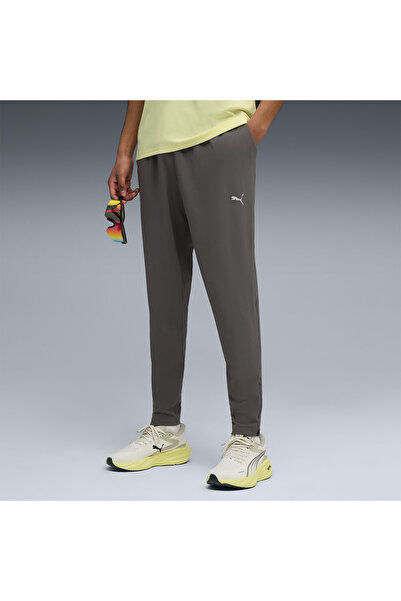 Puma Ανδρικό γκρι παντελόνι φόρμας Run Velocity Tapered