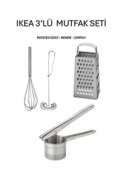 IKEA 3-Piece Beater, Grater, Potato Masher Set Advantage