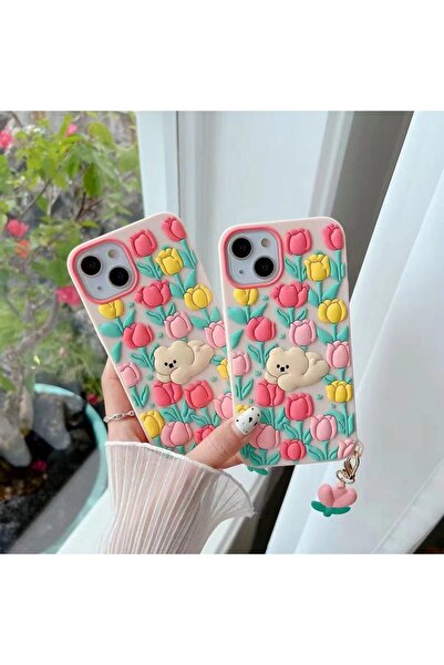 Genericc Flower Pattern Soft Liquid Crystal Clear Designed for Compatible iPh...