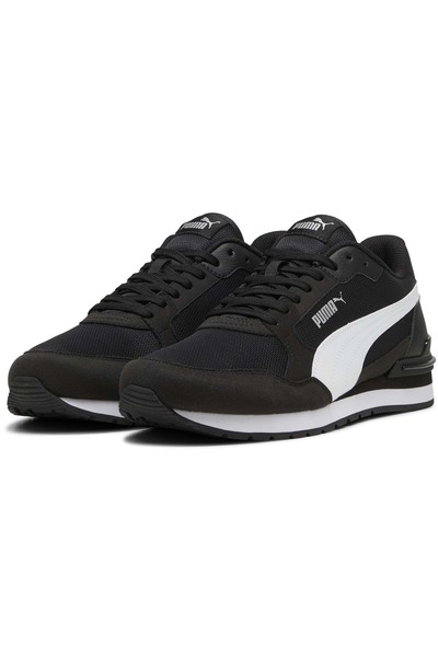 Puma St Runner V4 Mesh 399666 Unisex Spor Ayakkabı SİYAH-BEYAZ