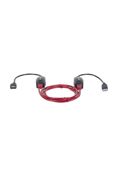 MANHATTAN Adaptor USB x 2 - RJ-45 x 2 179300 USB Tip A masculin - RJ-45 masculin