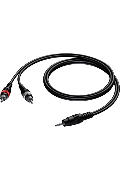 PROCAB Cablu CAB711/10, mufă jack stereo de 3,5 mm (M) la 2x RCA (10m)