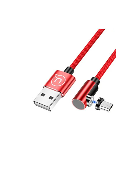 Usams Kabel microUSB 1mkƒÖtowy magnetyczny U54 czerwony/red SJ446USB02 (US-SJ...