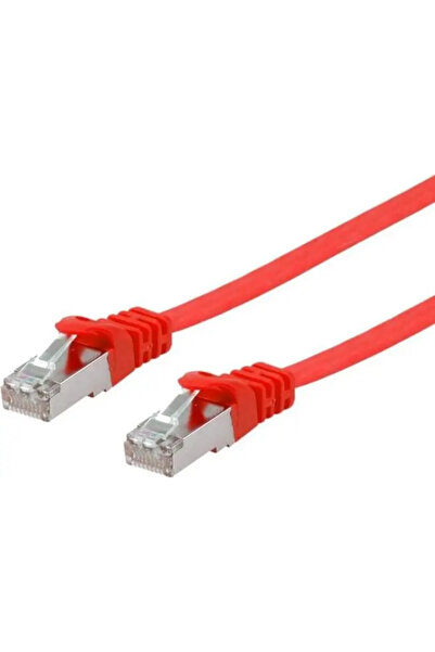 EQUIP Cablu patch Cat6A plat U/FTP 2xRJ45 1.00m roșu LSZH polietilenă