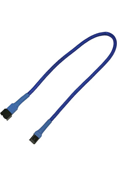 Nanoxia Kabel 3-Pin Verl√§ngerung, 30 cm, blau