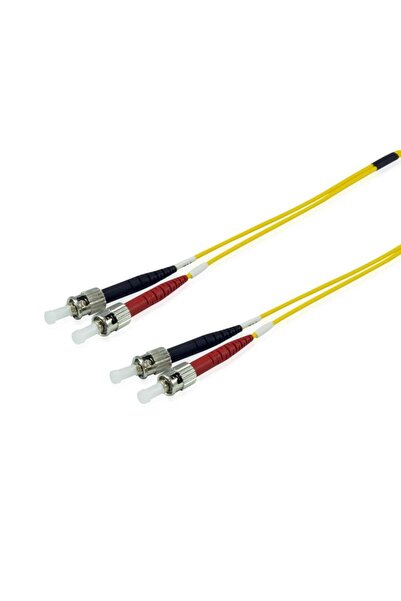 EQUIP Cablu patch ST->ST 1.00m Monomod Duplex OS2 galben, în pungă de plastic