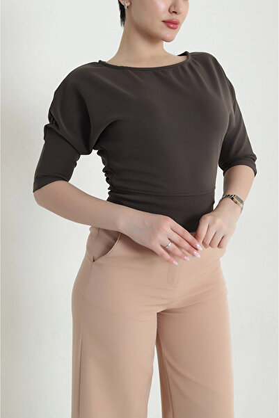 VıoShıne Women's Bat Sleeve Modal Blouse