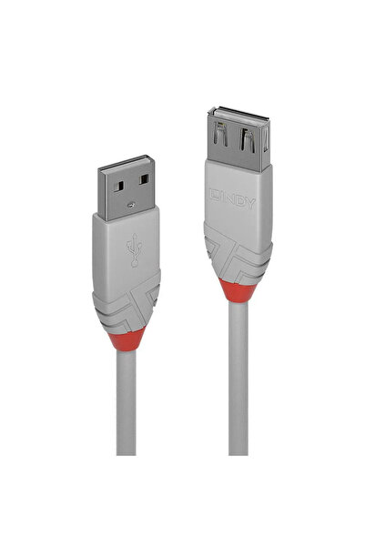 LİNDY USB 2.0 Verl√§ngerung Typ A/A Anthra Line M/F 0.2m