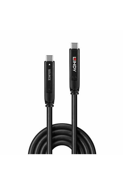 LİNDY Cablu hibrid USB 3.2 Gen 2 și DP 1.4 Tip C 15m