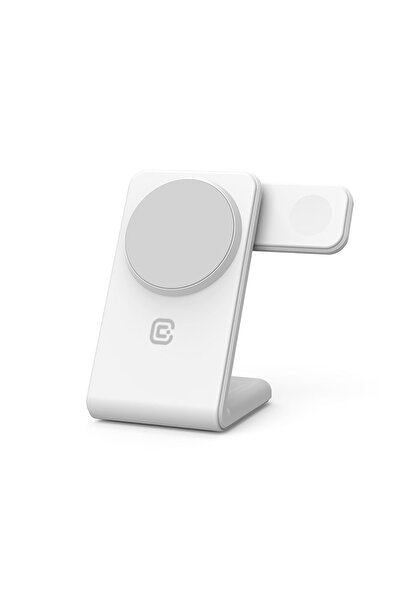 Crong MagSpot Pivot Stand - ≈Åadowarka bezprzewodowa 3w1 z MagSafe do iPhone,...