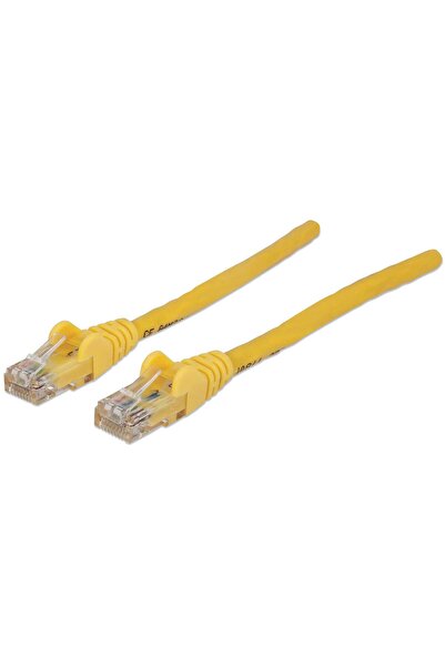 Intellinet Cablu patch RJ45 U/UTP Cat6 5.00m cu protecție la îndoire galben
