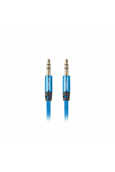 Lanberg Cablu audio mini-jack 3.5mm tată/tată 3 pini 3m albastru premium