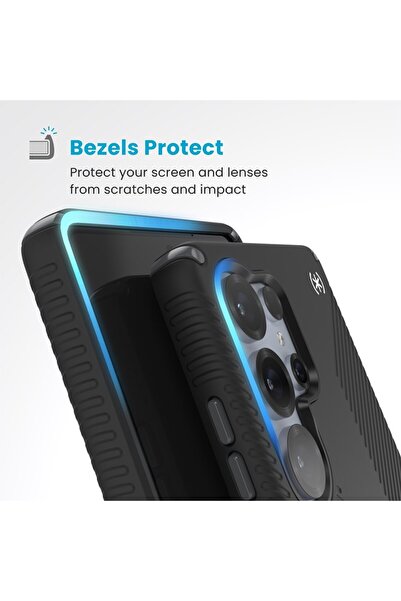 Speck Presidio2 Grip Magnet - Husă Samsung Galaxy S25 Ultra MagSafe (Negru/Gr...