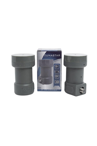 zumastar Tekli LNB Yüksek Kalite Yayın A+ 0.1 dB Ultra HD 8K 3D