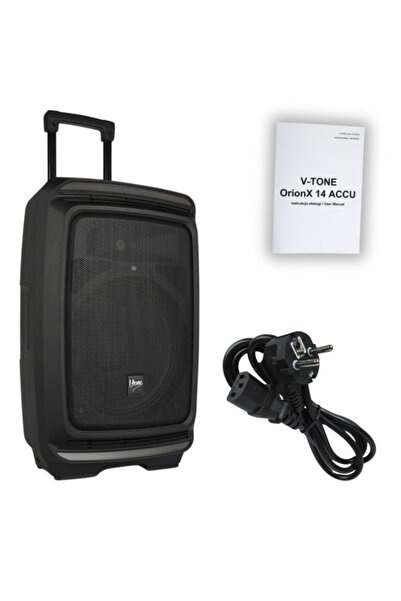 V-TONE OrionX 14 ACCU - Boxă activă portabilă neagră, Bluetooth, TWS, USB, AU...
