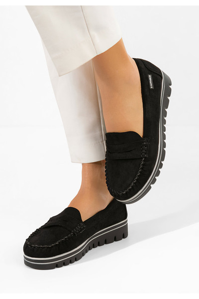 B T Shoes Mocasini dama Manise V3 negri