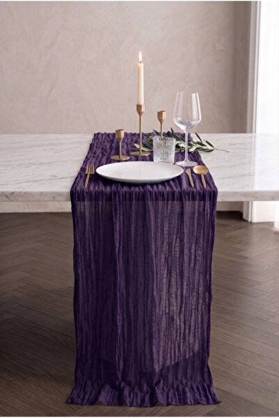 Soft Kare Față de masă din tul boem, 100% bumbac, decor modern pentru casă, s...