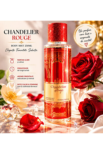 V.V LOVE Parfum Body Mist Dama Premium 250ML Chandelier Rouge, Note Orientale...