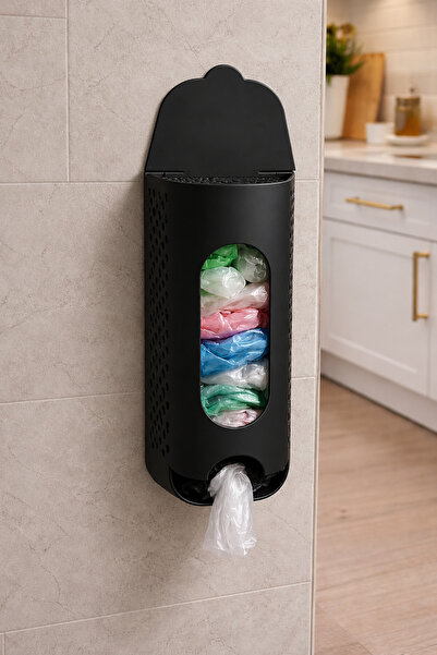 ModuLab 3D Wall-Mounted Bag Holder Black – Practical Bag Storage Organizer fo...