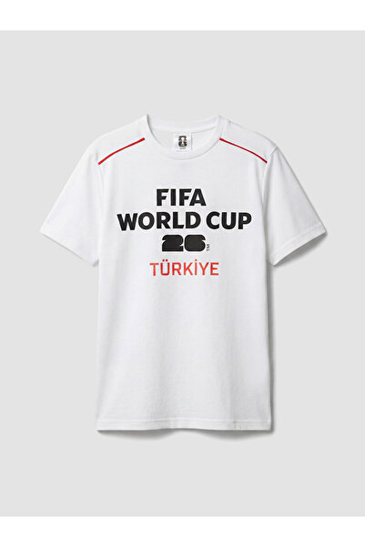 LC Waikiki RMZ GİYİM FARKIŞİLLİKĂ ZERO Roba Yaka FIFA Tricou cu imprimeu pent...
