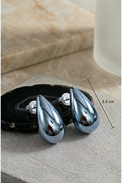 Markiz Takı Bright Light Blue Drop Earrings Pair (3.5cm)