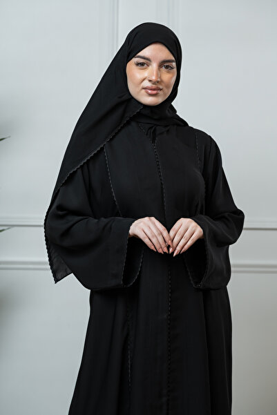 LAVİNİA Lavinia Women's Abaya, Lavinia Fabric Striped Quarter Cloche Dress