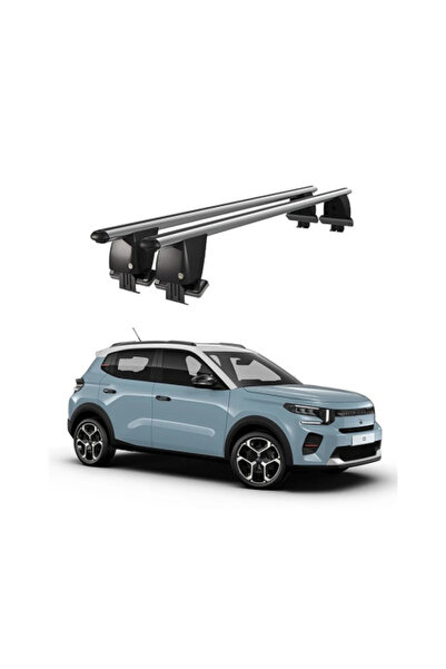 OEM Aluminum car trunk cross bars compatible with smooth roof Citroen C3 Airc...