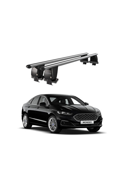 OEM Aluminum car trunk cross bars compatible with smooth roof Ford Mondeo 201...