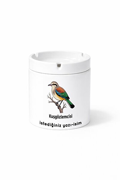 Kirbi Reklam Another Birdwatcher Double-Sided Printed Ash Tray Ashtray Gift
