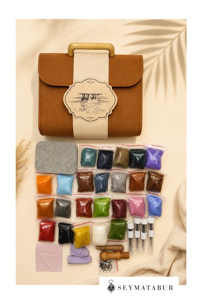 seymatabur Felt Wool Kit Beginner's Set – Needle Felting Hobby Set |   Colore...