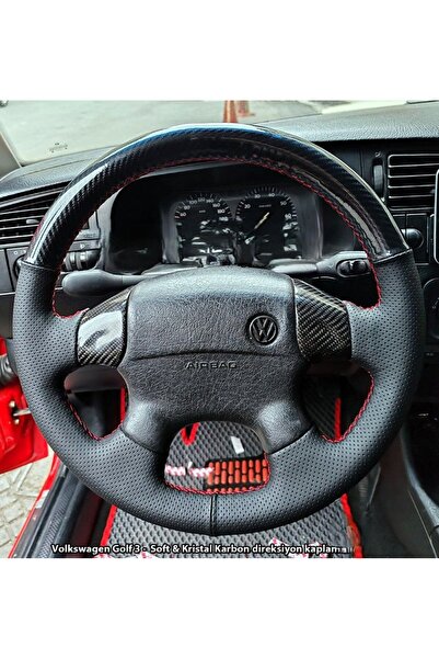 STİLİX GARAGE Skoda Felicia 1995–2001 Uyumlu Dikmeli Direksiyon Kılıfı KRİSTA...