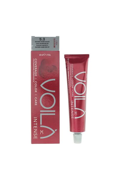 Intercosmo , Voila 3C Intense, Permanent Hair Dye, 5.3 Light Golden Brown, 60 ml