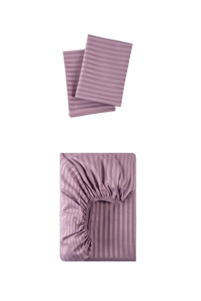 PAMUKCUM Cotton Satin Elastic Sheet Set Single/Double/King Size