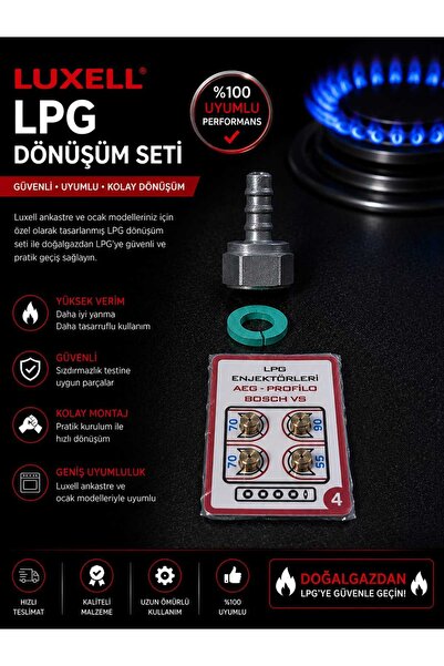 Luxell Ocak Lpg Dönüşüm Seti