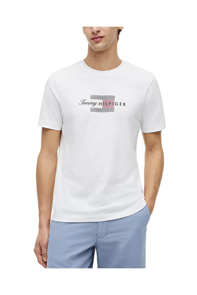 Tommy Hilfiger Ανδρικό T-shirt Λευκό MW0MW43226-YBR