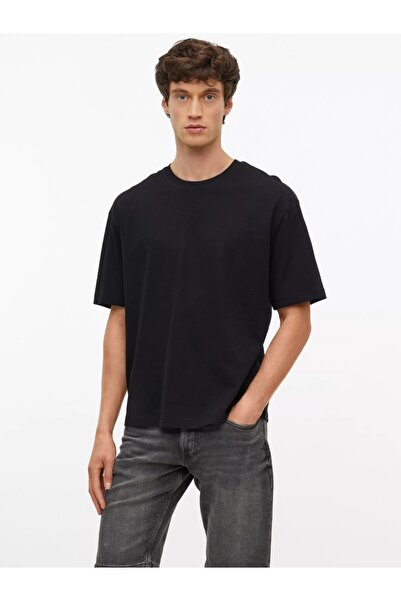 s.Oliver Ανδρικό T-shirt με στρογγυλή λαιμόκοψη, από χοντρό βαμβακερό ζέρσεϊ,...