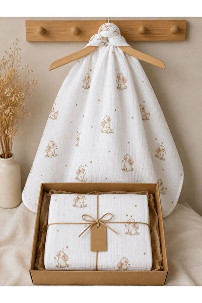 Heianmono Kids Müslin Bebek Battaniyesi %100 Pamuk (80x80 cm)