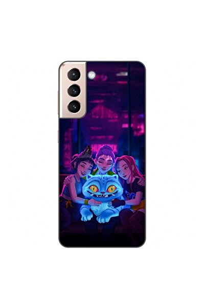 OEM Husa compatibila cu Samsung Galaxy S21 Silicon Gel Tpu Model KPop Demon H...