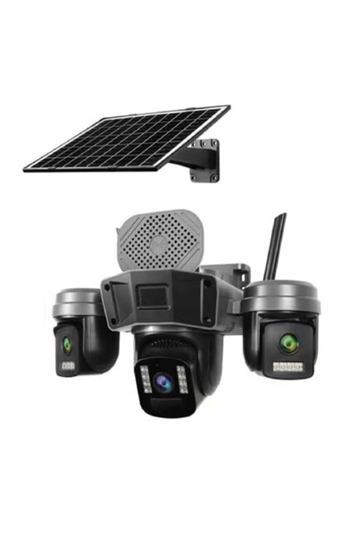 O-KAM PRO O-Kam-5210 Wifi Solar 3 Lens Sirenli