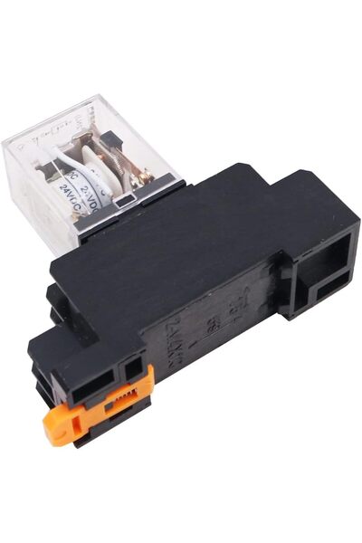 WANGCL 2 bucăți Mini Releu electromagnetic DC 24V, 8 pini, DPDT, 2NO+2NC, cu ...