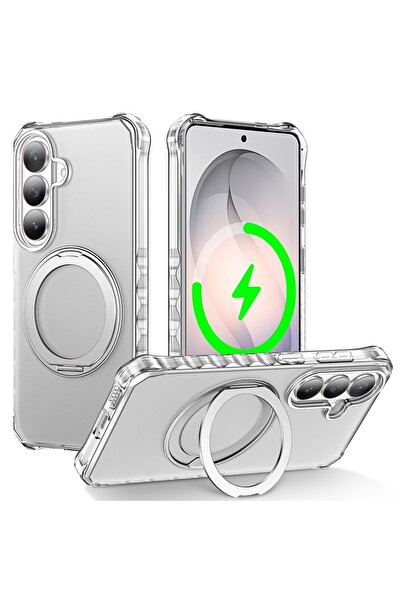 sscase Buffer Magsafe Σκληρή Θήκη με Stand Ημιδιάφανη Silver (Samsung Galaxy ...