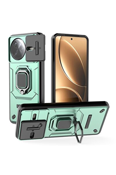 sscase Sliding Camshield Σκληρή Θήκη με Δαχτυλίδι Green (Xiaomi Poco F7 Ultra...