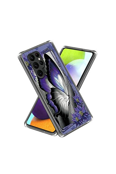 sscase Colored Drawing Θήκη Σιλικόνης Butterfly (Samsung Galaxy S23 Ultra 5G)
