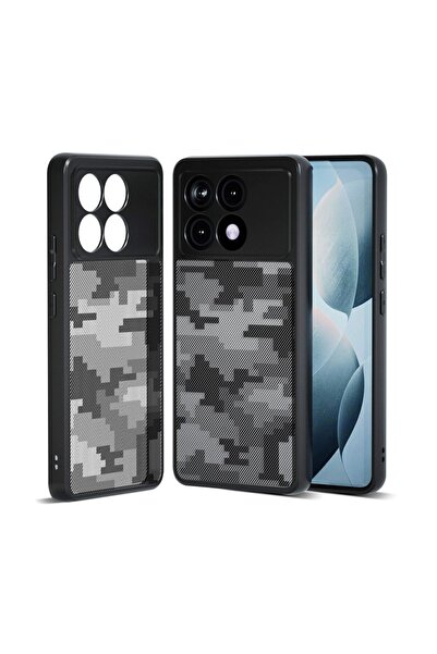 sscase Color Frame Σκληρή Θήκη Grid Camouflage (Xiaomi Poco X6 Pro 5G)
